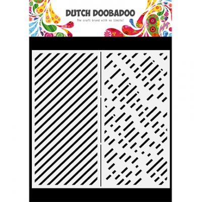 Dutch DooBaDoo Mask Art Schablone - Slimline Stripes